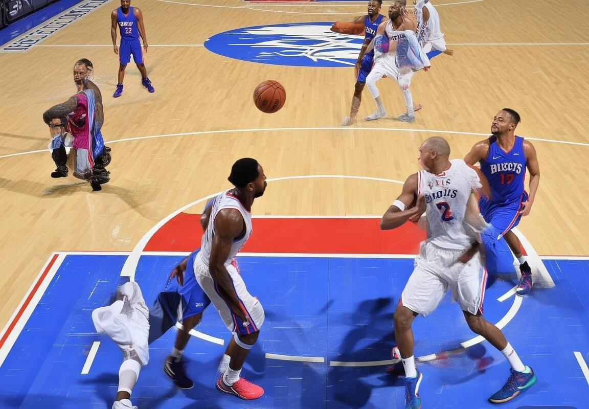 76人与活塞巅峰对决：视觉盛宴与防守至上解析(图2)